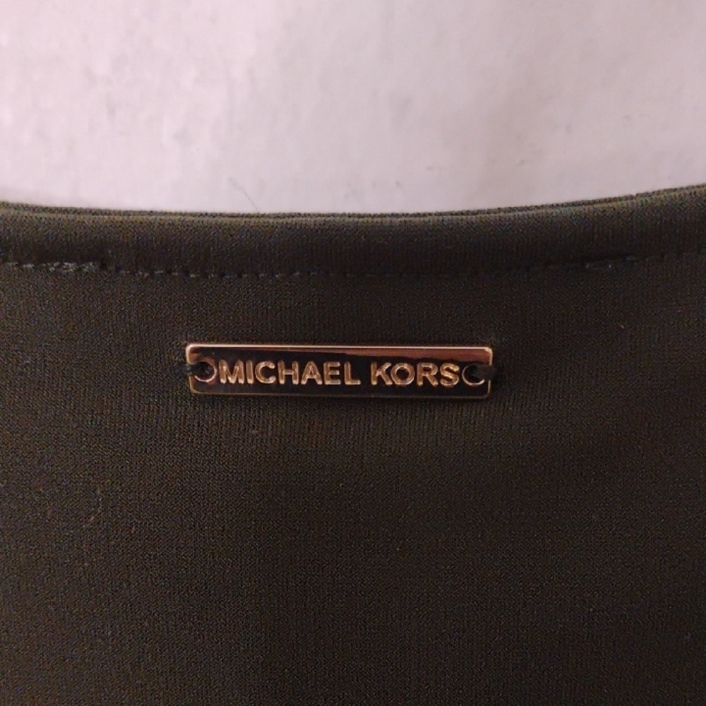 Michael Kors Green Shoulder Lace Detail Blouse Woman's Size Large - Picture 6 of 9
